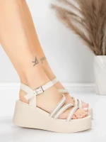 Női platform szandál 5H78 Bézs | Mei » MeiMall.hu
