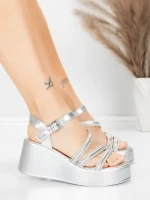 Női platform szandál 5H78 Ezüst | Mei » MeiMall.hu