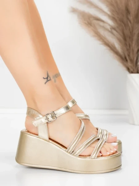 Női platform szandál 5H78 Arany | Mei » MeiMall.hu