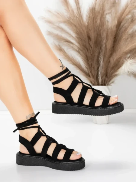 Női alacsony sarkú szandál 5H79 Fekete | Mei » MeiMall.hu