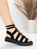 Női alacsony sarkú szandál 5H79 Fekete | Mei » MeiMall.hu