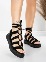 Női alacsony sarkú szandál 5H79 Fekete | Mei » MeiMall.hu