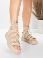Női alacsony sarkú szandál 5H79 Bézs | Mei » MeiMall.hu