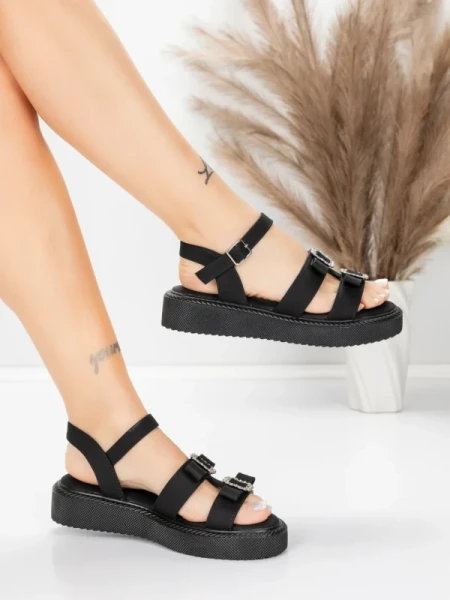 Női alacsony sarkú szandál 5H80 Fekete | Mei » MeiMall.hu