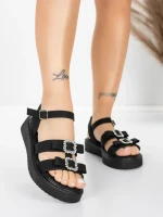 Női alacsony sarkú szandál 5H80 Fekete | Mei » MeiMall.hu