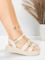 Női alacsony sarkú szandál 5H80 Bézs | Mei » MeiMall.hu