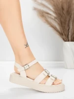 Női alacsony sarkú szandál 5H80 Bézs | Mei » MeiMall.hu