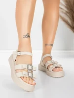 Női alacsony sarkú szandál 5H80 Bézs | Mei » MeiMall.hu