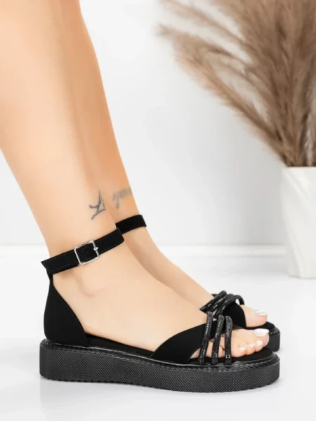 Női alacsony sarkú szandál 5H81 Fekete | Mei » MeiMall.hu