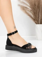 Női alacsony sarkú szandál 5H81 Fekete | Mei » MeiMall.hu