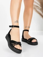 Női alacsony sarkú szandál 5H81 Fekete | Mei » MeiMall.hu