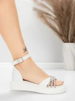 Női alacsony sarkú szandál 5H81 Fehér | Mei » MeiMall.hu
