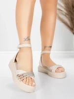 Női alacsony sarkú szandál 5H81 Bézs | Mei » MeiMall.hu