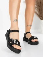 Női alacsony sarkú szandál 5H82 Fekete | Mei » MeiMall.hu