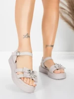 Női alacsony sarkú szandál 5H82 Rózsaszín | Mei » MeiMall.hu