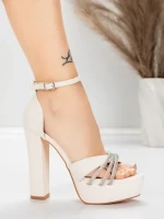 Vastag sarkú szandál és platform 5KV73 Bézs | Mei » MeiMall.hu