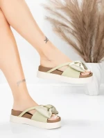 Valódi bőrből készült női papucs TP637-1 Zöld | Formaz... » MeiMall.hu
