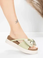 Valódi bőrből készült női papucs TP637-1 Zöld | Formaz... » MeiMall.hu