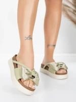 Valódi bőrből készült női papucs TP637-1 Zöld | Formaz... » MeiMall.hu