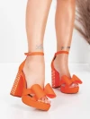 Vastag sarkú szandál és platform 5KV72 Narancs | Mei