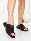 Papuci Dama cu Talpa Joasa 5SY37 BLACK | MEI