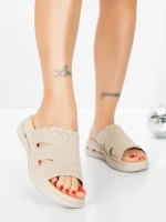 Papuci Dama cu Talpa Joasa 5GS30 BEIGE | MEI
