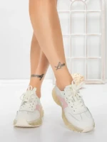 Pantofi Sport Dama din piele naturala 2382-3 PINK | FRANCO GERARDO