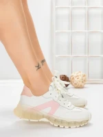 Pantofi Sport Dama din piele naturala 2382-3 PINK | FRANCO GERARDO