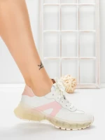 Pantofi Sport Dama din piele naturala 2382-3 PINK | FRANCO GERARDO