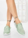 Pantofi Casual Dama din piele naturala CS07 GREEN | FRANCO GERARDO