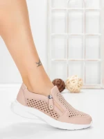 Pantofi Casual Dama din piele naturala CS07 PINK | FRANCO GERARDO
