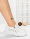 Pantofi Casual Dama din piele naturala CS07 WHITE | FRANCO GERARDO