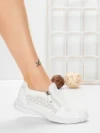 Pantofi Casual Dama din piele naturala CS07 WHITE | FRANCO GERARDO