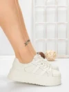Pantofi Sport Dama din piele naturala P58023 WHITE | BERLINER