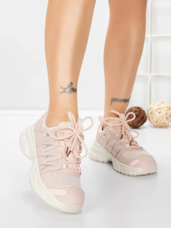 Pantofi Sport Dama din piele naturala 2382-1 PINK | FRANCO GERARDO