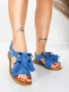 Sandale Dama cu Talpa Joasa 5WH71 BLUE | MEI