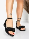 Sandale Dama cu Talpa Joasa 5PT25 BLACK | MEI