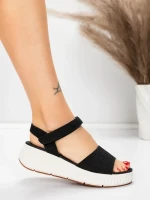 Sandale Dama cu Platforma 5GS36 BLACK | MEI