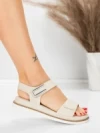 Sandale Dama cu Talpa Joasa 5GS58 BEIGE | MEI
