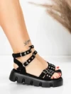 Sandale Dama cu Platforma 5HXS75 BLACK | MEI