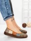 Balerini Dama din piele naturala 2211-1 APRICOT-GREEN | BERLINER