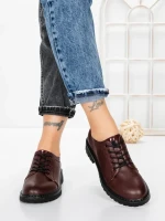 Pantofi Casual Dama din piele naturala 3218Q03 WINE | FORMAZIONE