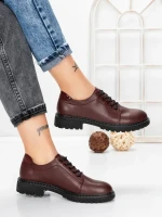 Pantofi Casual Dama din piele naturala 3218Q03 WINE | FORMAZIONE