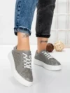 Pantofi Casual Dama din piele naturala KD87983 GREY | BERLINER