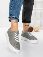 Pantofi Casual Dama din piele naturala KD87983 GREY | BERLINER