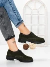 Pantofi Casual Dama din piele naturala 3218H01 GREEN | FORMAZIONE