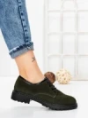 Pantofi Casual Dama din piele naturala 3218H01 GREEN | FORMAZIONE