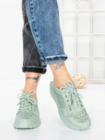 Pantofi Casual Dama din piele naturala K250-1 GREEN | GALLOP
