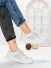 Pantofi Casual Dama din piele naturala K250-1 WHITE | GALLOP