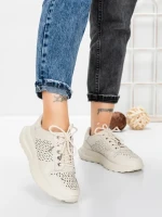 Pantofi Casual Dama din piele naturala K250-1 CREAM | GALLOP